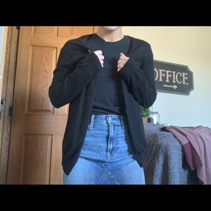 Black cardigan with buttons